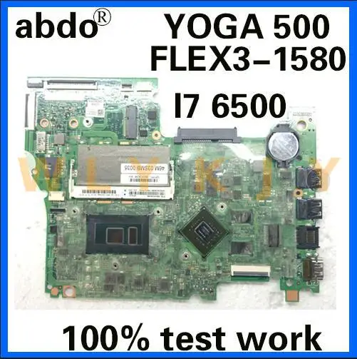 Abdo 14292-1 448.06701.0011 для Lenovo YOGA 500-15ISK FLEX3-1580 материнская плата ноутбука CPU i7 6500U GT940M DDR3 100%