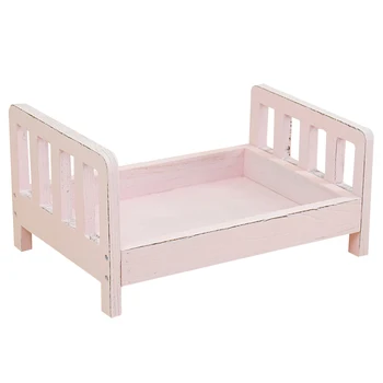 

Photo Shoot Gift Sofa Wood Bed Crib Posing Baby Photography Newborn Studio Props Basket Infant Detachable Background Accessories