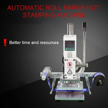 

Manual hot stamping machine automatic roll paper leather PU wood carton packaging mobile phone case hot stamping machine