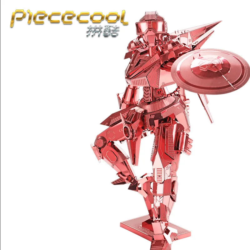 

Piececool Metal Assembled Model 3D Jigsaw Puzzle Red Practice Cops