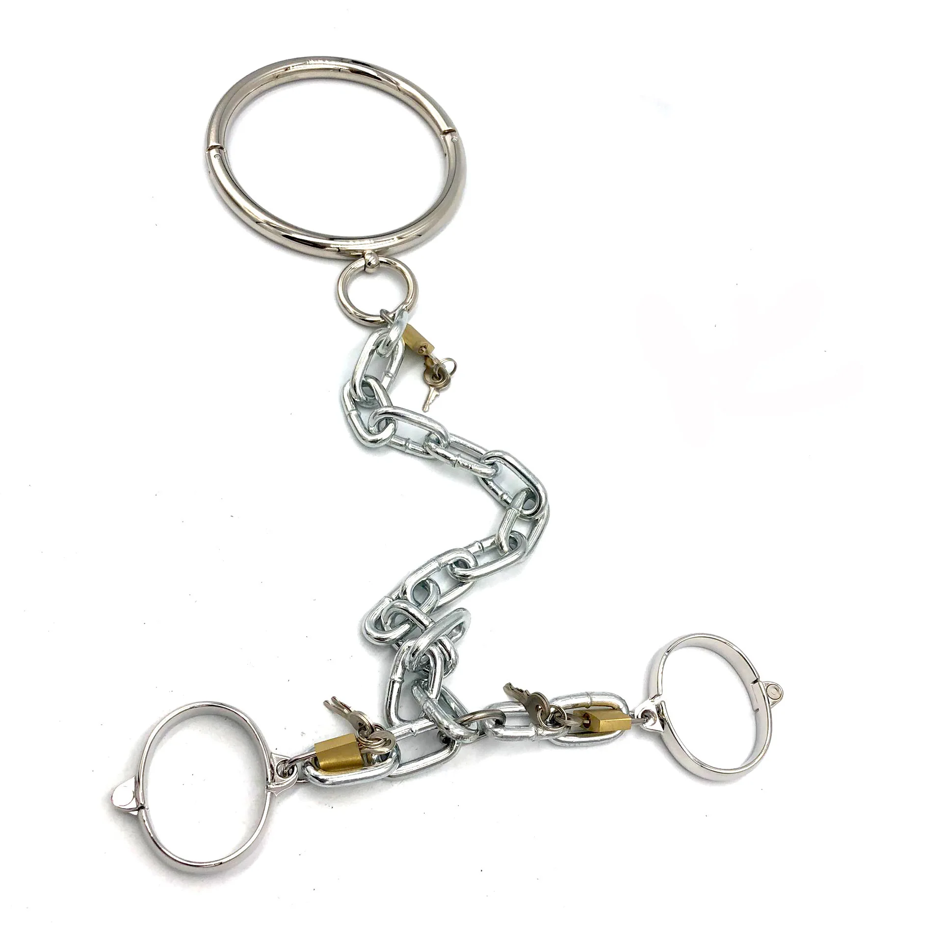 

Black Emperor Manufacturers Direct Selling Alloy Hand Neck Even Handcuffed Alternative Adult Toy Wholesale