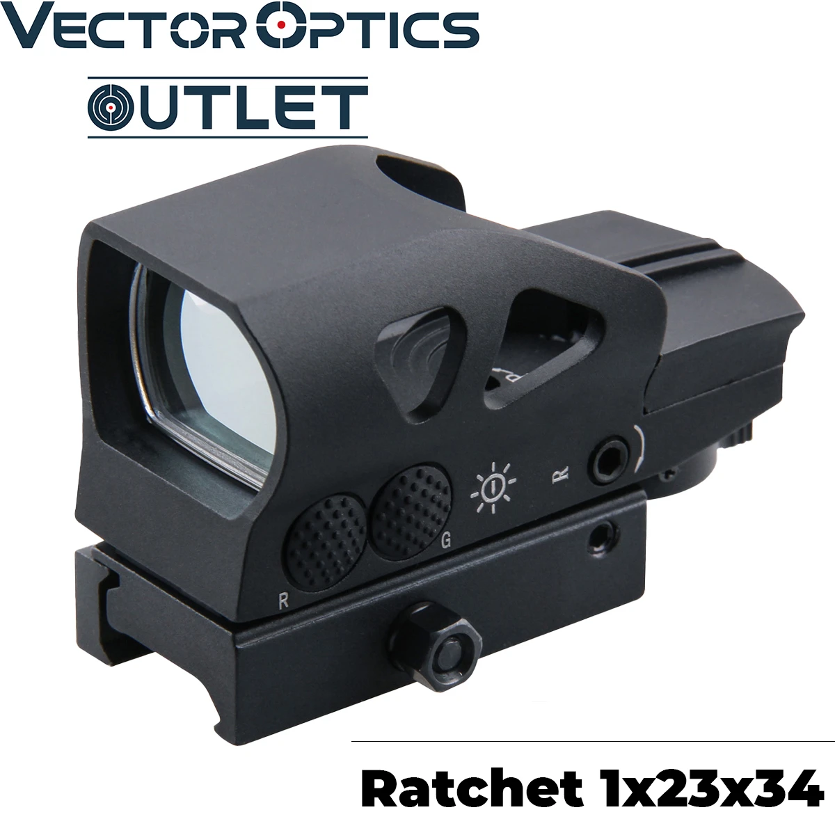 

Vector Optics Ratchet 1x23x34 Multi 4 Reticle Red Dot Scope Weapon Reflex Sight Hunting AR AK 12ga Firearms Solid Shock Proof