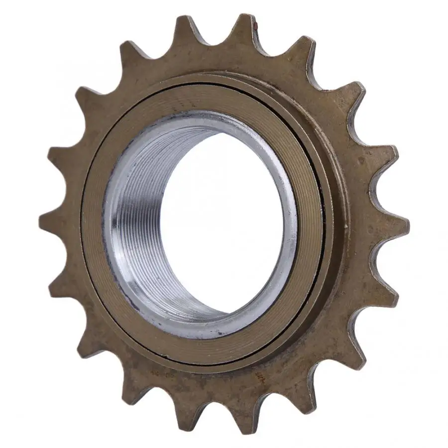 

18T Bike Freewheel Chain Sprocket Metal Bike Flywheel Cassette Single Speed Bicycle Free Wheel Replacement Accessory