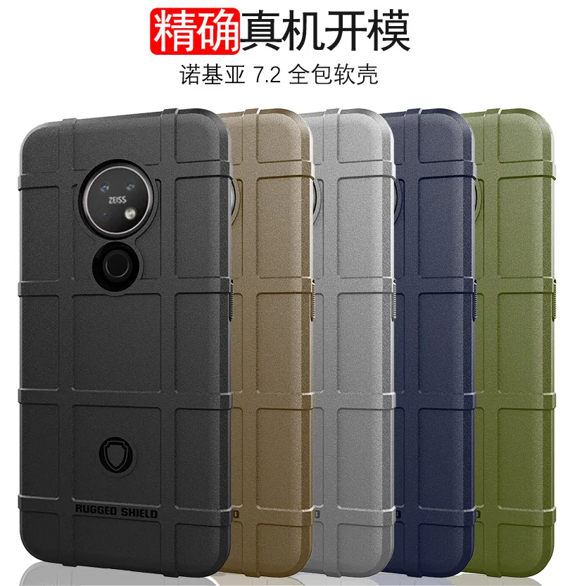 Для Nokia 7,2 чехол, прочная броня, противоударный чехол для Nokia 7,2 6,2, мягкая силиконовая защита кнопок для Nokia 7,2/6,2