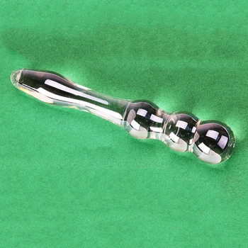 19cm Glass beads Anal Plug Penis butt plug Nightlife anus backyard stopper Dildo adult toys Adult Gay Sex Toys for Men Women 5