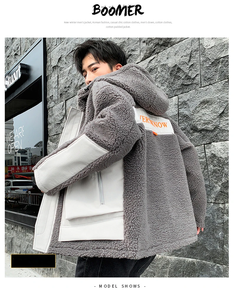 FOJAGANTO, Мужская зимняя флисовая куртка, Мужская брендовая уличная туристическая теплая куртка с капюшоном, лыжная походная удобная мужская куртка