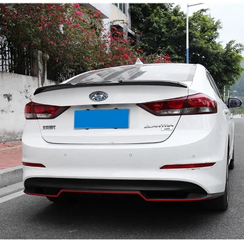 

For Hyundai Elantra Spoiler 2017 Elantra Car Tail Wing Decoration High Quality ABS Plastic Unpainted Primer Rear Trunk Spoiler