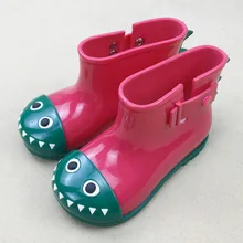 Резиновые сапоги для детей, для девочек и мальчиков, детские резиновые сапоги, ПВХ, водонепроницаемая обувь для малышей, Акула, водонепроницаемая обувь для мальчиков и девочек, резиновые сапоги для малышей