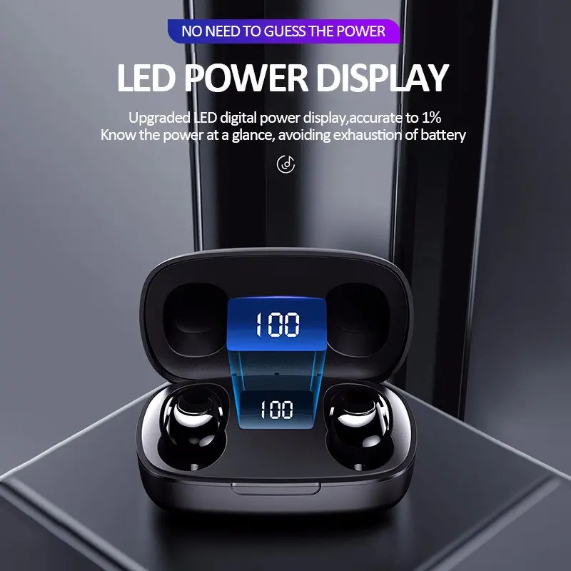 Ottwn TWS Bluetooth Earphone With Microphone LED Display Wireless Earphones Waterproof Noise Cancelling Headsets | Электроника