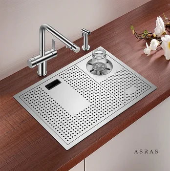 

Asras 5338X+3063 SUS304 handmade kitchen sink cup rinser water sprinkler kitchen tap drainer DHL FREE SHIPPING