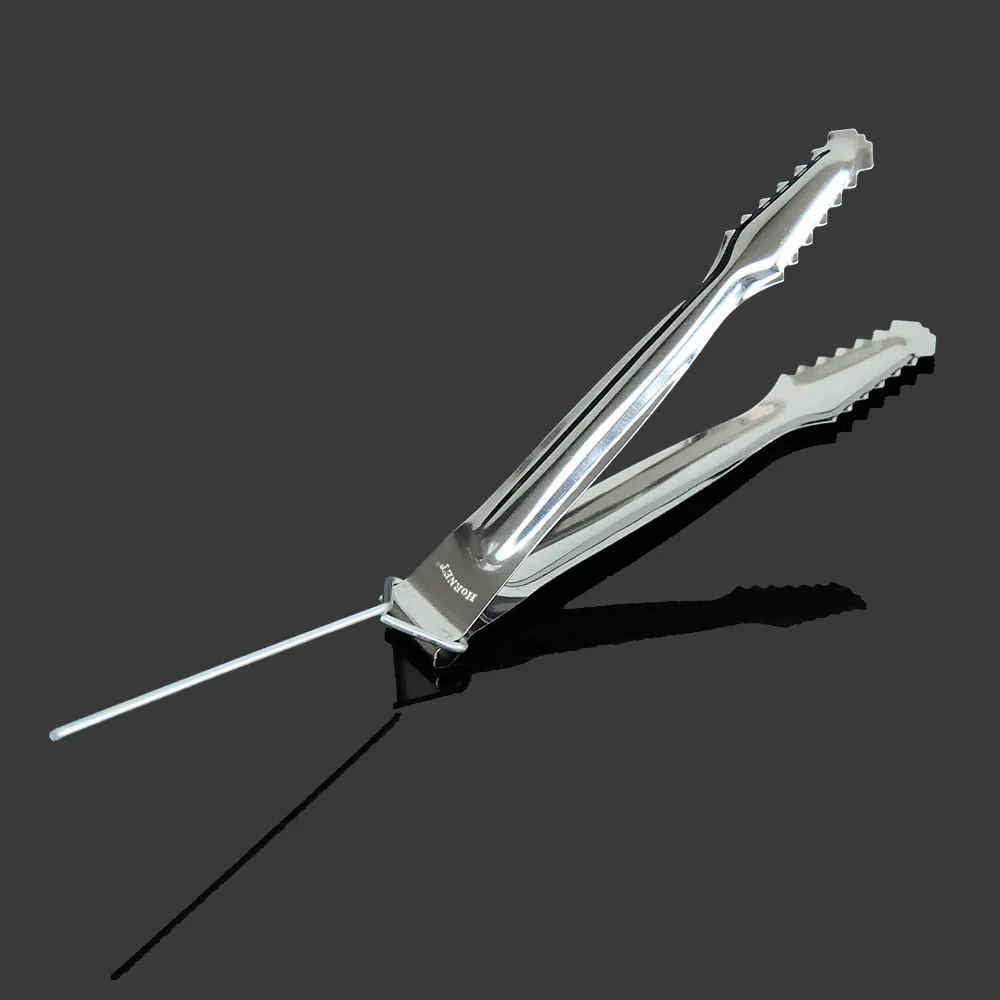 HORNET Metal Small Hookah Charcoal Tongs Stainless Steel Charcoal Tongs Tweezers With Foil Punch Nail Chicha Shishia Accessories