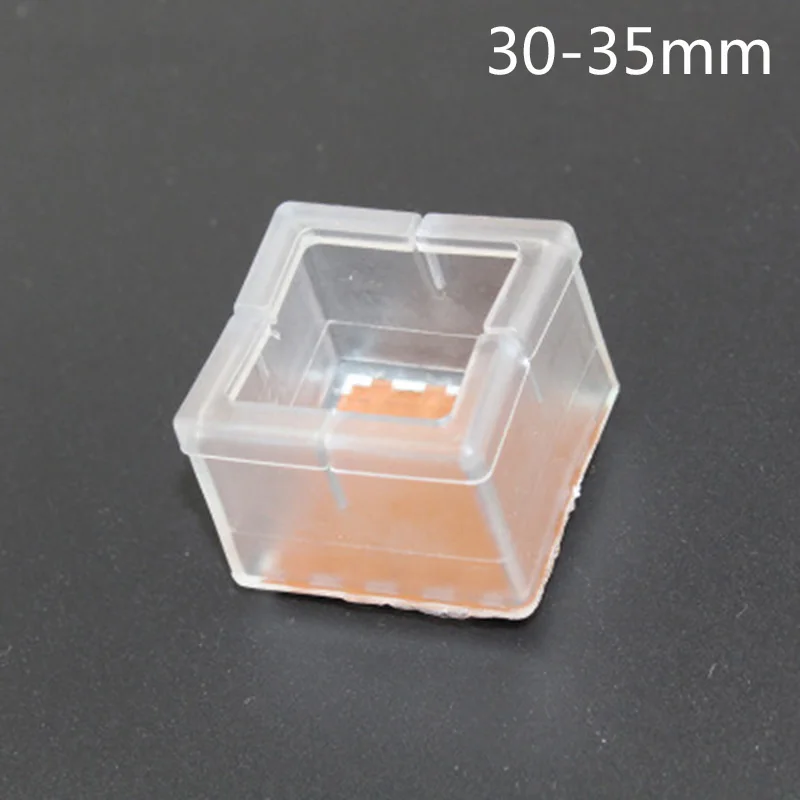 

16 Pcs Furniture Table Cover Square Chair Leg Cap Feet Silicone Protector Pads