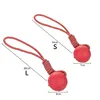 HOOPET Dog Toy Rubber Ball Bite-resistant Ball Toy for Dogs Puppy Teddy Pitbull Red Color Solid Ball S-XL Pet Supplies 5