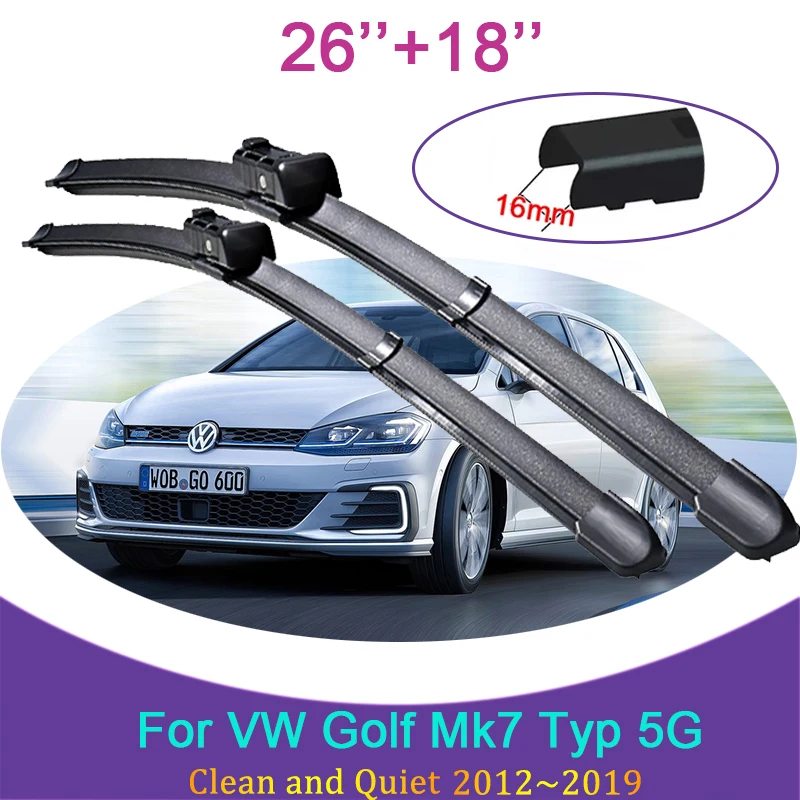 For Vw Golf Mk7 Typ 5g 20122019 2013 2014 Frameless Rubber Wiper Snow