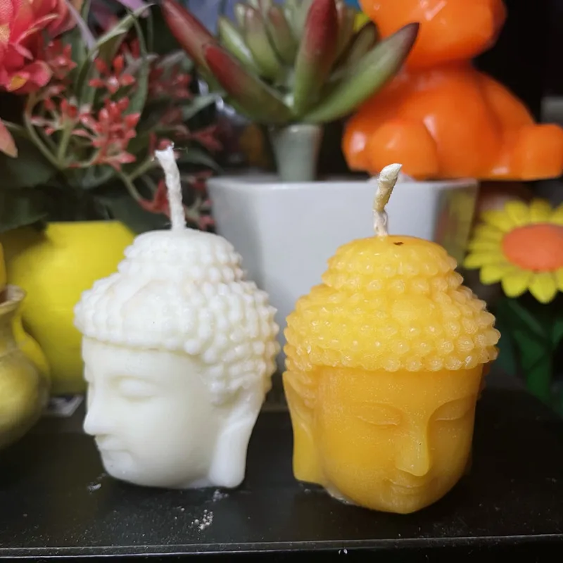 Силиконовая форма для мыла мини-молд 3D с головой Будды изготовления свечей воска