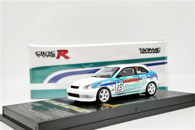 Гудронированное шоссе работает 1: 64 Honda Civic Тип R EK9 Макао СТМ чашка 2003 литья под давлением модель автомобиля