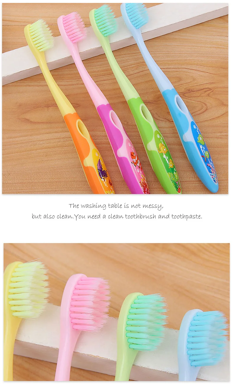 Special Offer Children Ultra-Fine Soft Bristle Head Toothbrush 3-12-Year-Old Cartoon Wholesale Super Monopoly Manufacturers Whol
