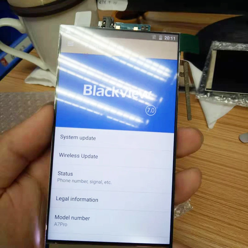 AiBaoQi, 1280X720 ЖК-дисплей в сборе, замена для Blackview A7 Pro модели телефона Android 7,0