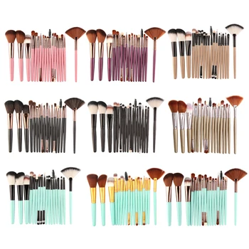 

Cosmetics 18 Makeup Brushes Set Nylon Beauty Paint Brushes for Eyebrows Face Cosmetics Eyeshadow Eyeliner Foundation Brush Kit