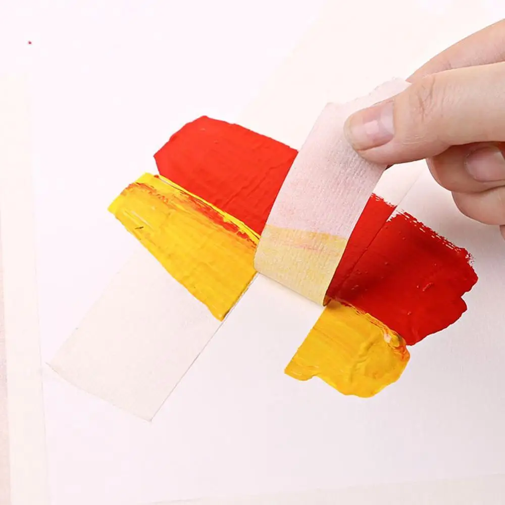 Watercolor Masking Adhesive Tape Painting Textured Paper Leave Glue Cover Tap Art White Tool Paper sketch Supplies K3Z4 masking tape adhesive tapes adhesive tape