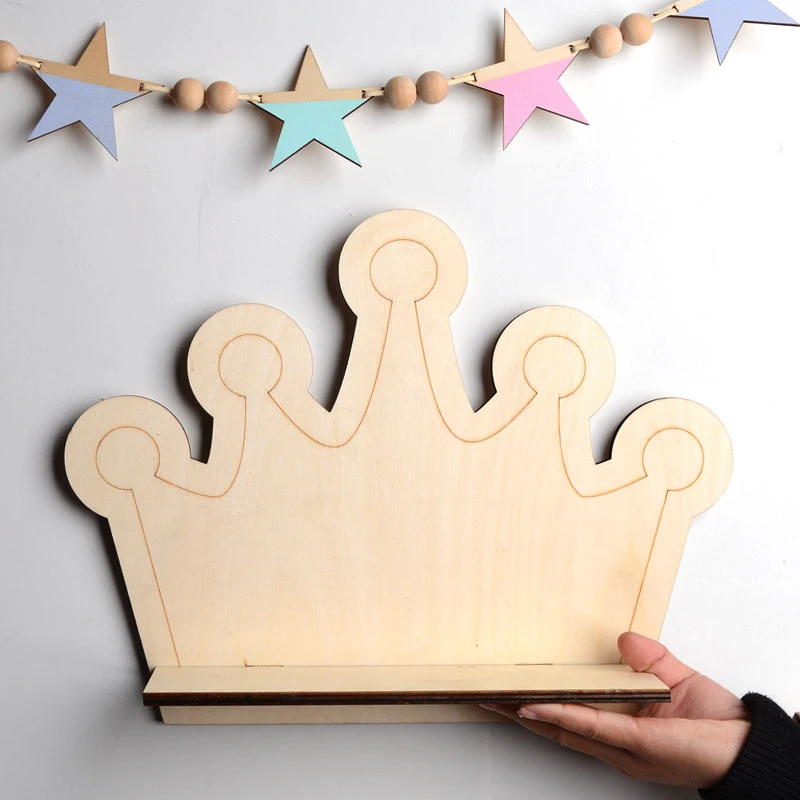 1 шт. милые Спальня настенные полки DIY Оригинальный Деревянный фламинго для