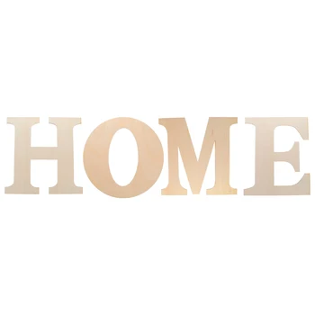 

4PCS/Set Hanging Decoration Indoor Decoration Wooden Letter Hanging Decor