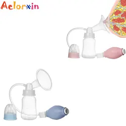 Biberon en Silicone à commande manuelle pour bébé, succion puissante, économie de lait, tire lait, biberon 