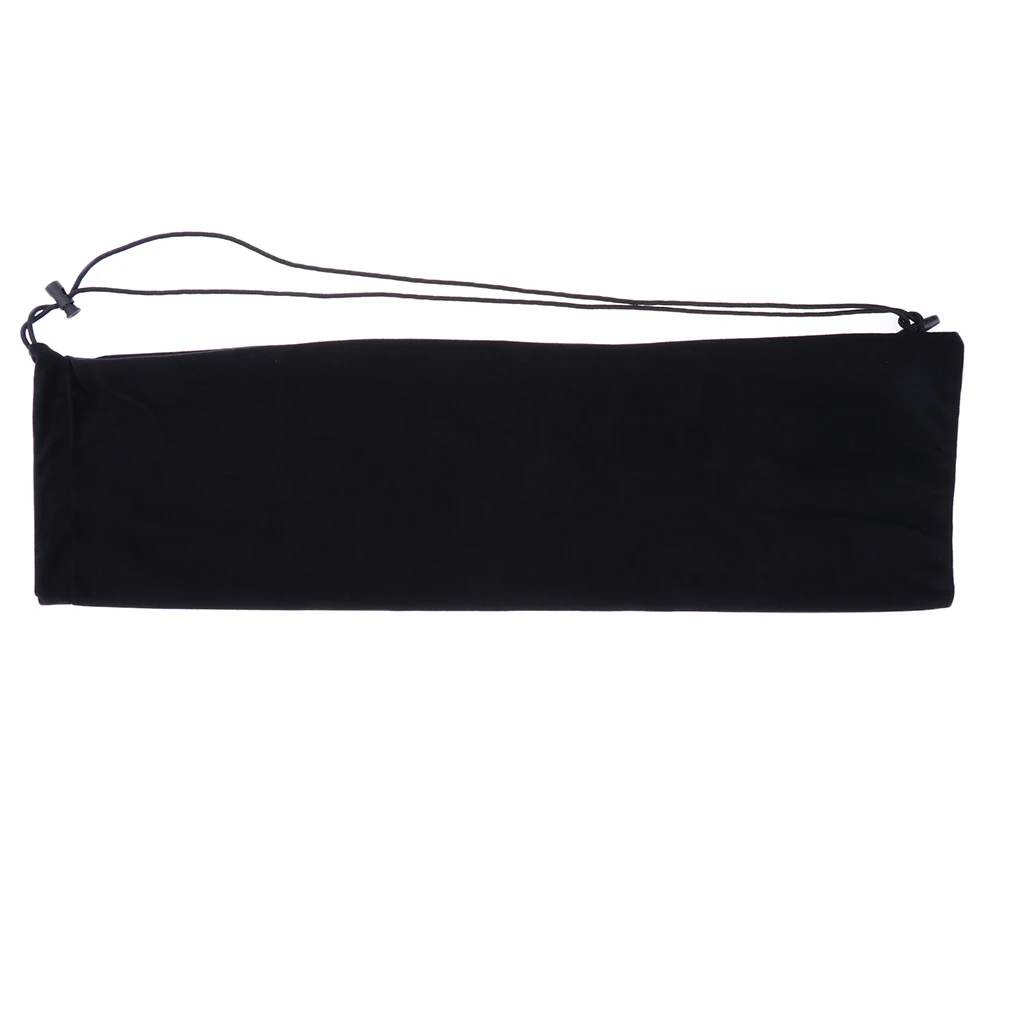 Badminton Rackets Cover Racquet Soft Bag Cover Drawstring Sling Pack Black