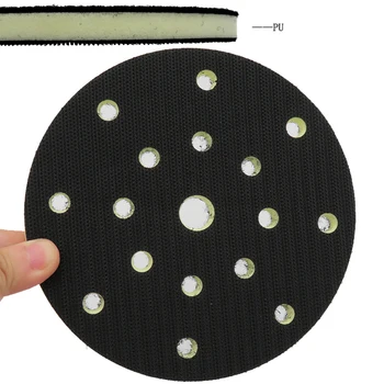 

6 17 Holes PU Foam Interface Pad Pad Buffing Hook And Loop Sander Tools Parts