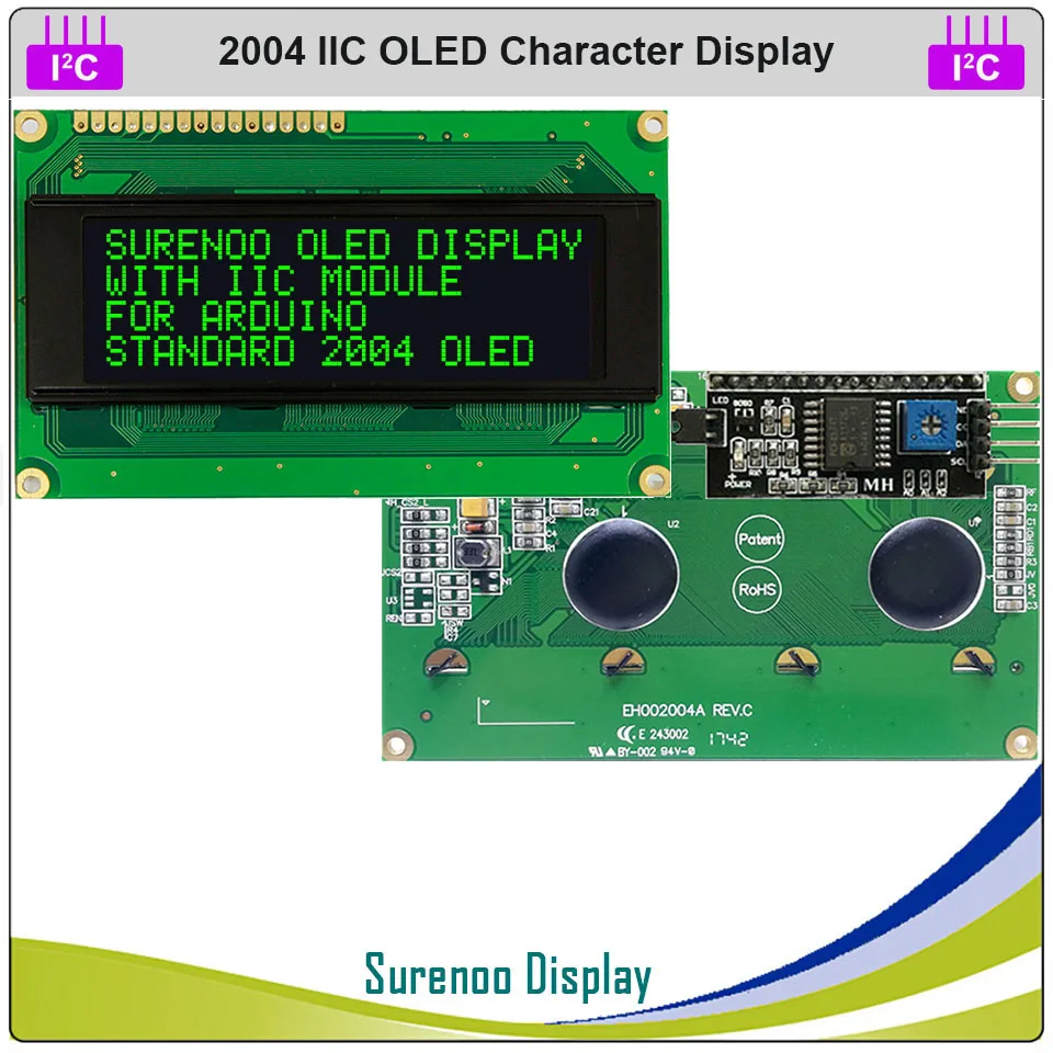 Реальный OLED-дисплей, IICI2CTWI 2004 204 20*4 ЖК-модуль с последовательным символом, экран LCM (art.: 3a366aef846) - 3a366aef846