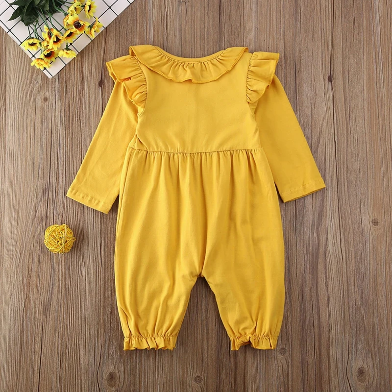 Newborn Cotton Round Collar Pullover Clothes Infant Baby Fashion Long