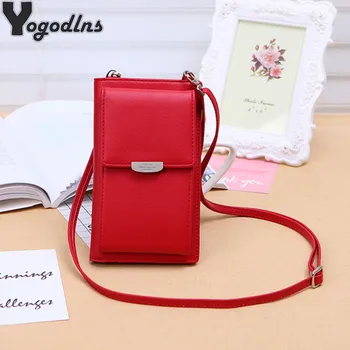 

Fashion Colorful Cellphone Bag For Women 2020 PU Leather Square Crossbody Bag Daily Card Purse Female Small Summer Shoulder Bags