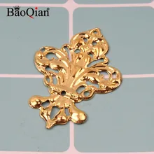 20 шт 35x50 мм золотые филигранные поделки полые украшения для скрапбукинга для поделок подарок украшения