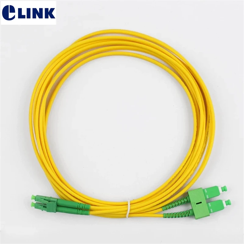 3M LC APC-LC APC Duplex Optical Fiber Cable Patch Cord LC to LC SingleMode