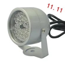 ИК-осветитель, охранное освещение, 48 шт., инфракрасный светодиодный, для ночного видения, камеры видеонаблюдения, 10 м, купол, наружный, водонепроницаемый