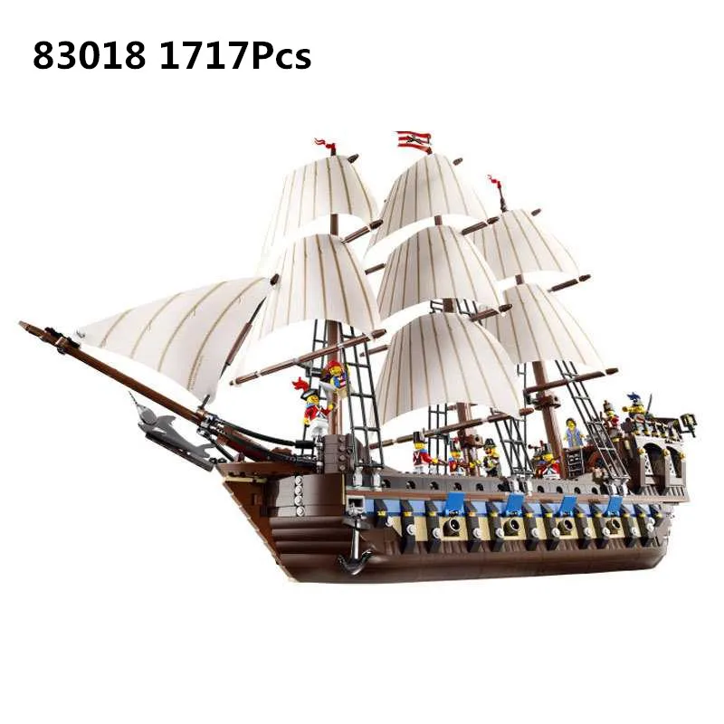 

83038(22001) Imperial wars ship Pirates of the Caribbean Ship compatible legoinges 1717pcs bricks 10210 Building Blocks