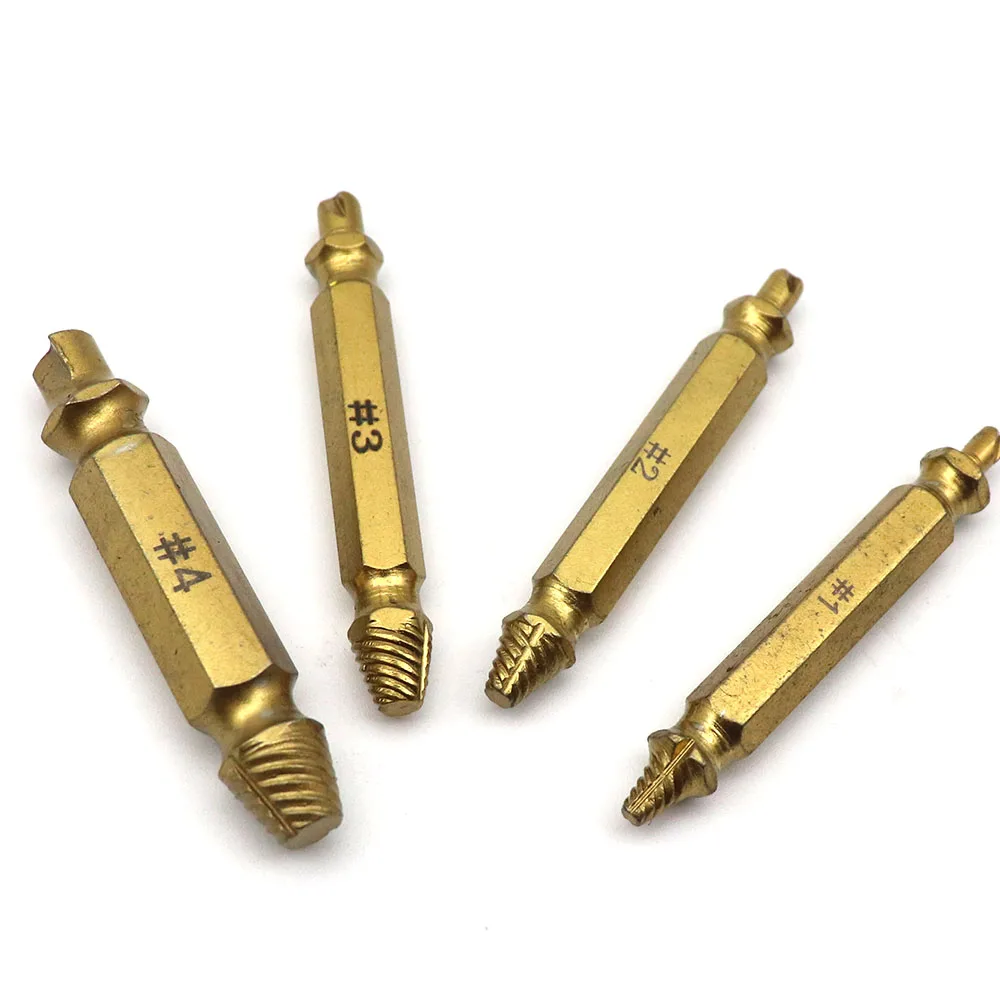 Сломанная головка обрыва винт Extractors двойной конец поврежденный Винт экстрактор