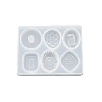 

DIY Crafts Making Crystal Epoxy Mold Earrings Candy Mould High Mirror UV Resin Silicone Molds