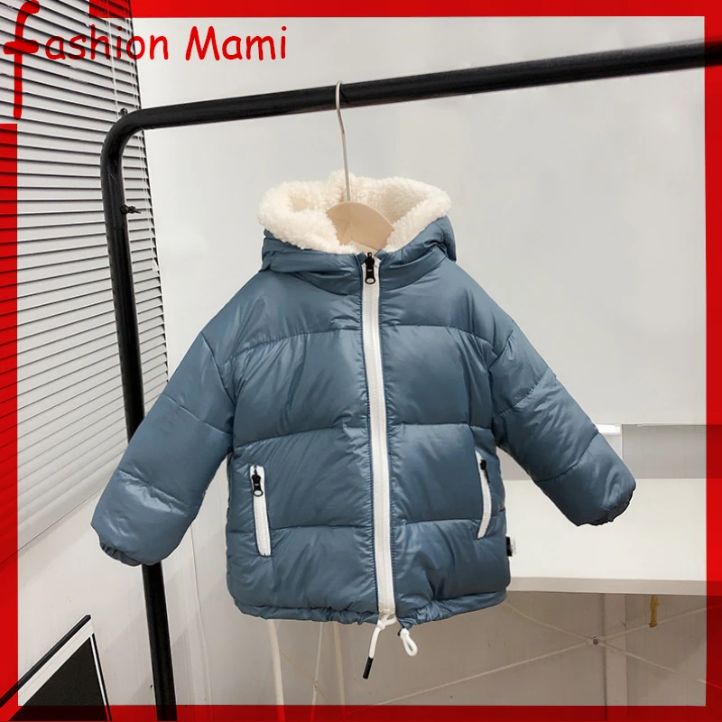 

Boys Winter Coat Padded Outerwear For 2-9T Fashion Hooded Thick Warm Children Parkas Overcoat High Quality