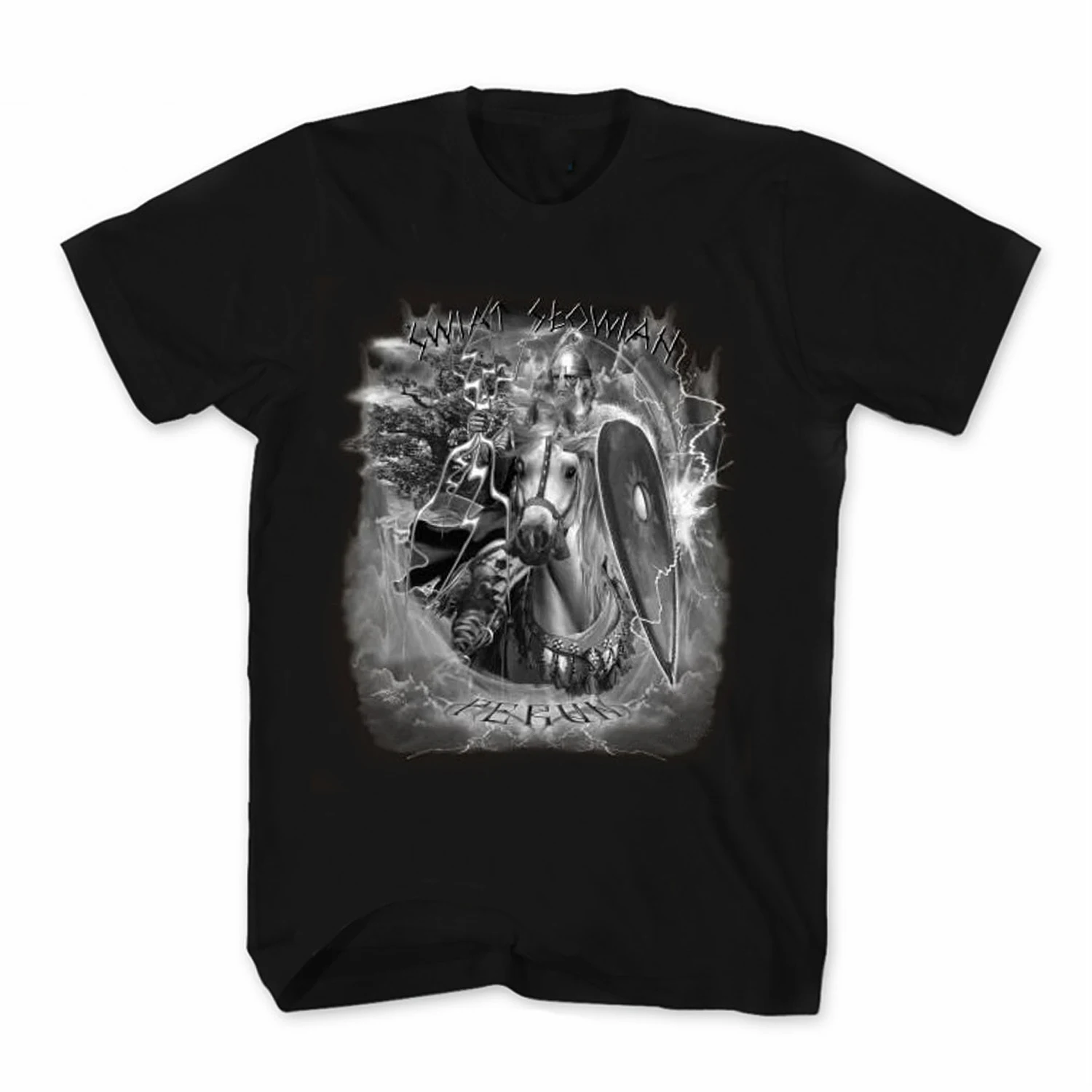 

Slavic God of Perun T-Shirt. Summer Cotton Short Sleeve O-Neck Mens T Shirt New S-3XL