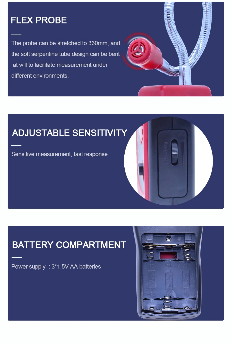 AS8800L Gas Analyzer Combustible gas detector (6)