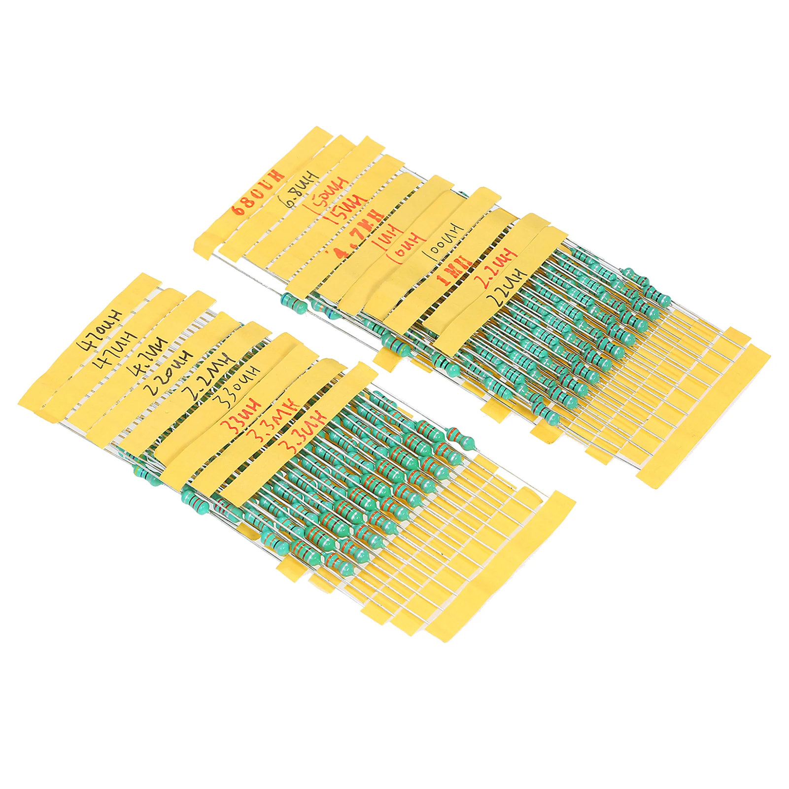 Description Picture 5 of item200Pcs φ0510 DIP Chromatic Ring Inductor Assortment Kit Set Tolerance ±10% Power 1W 20 Electronic Material