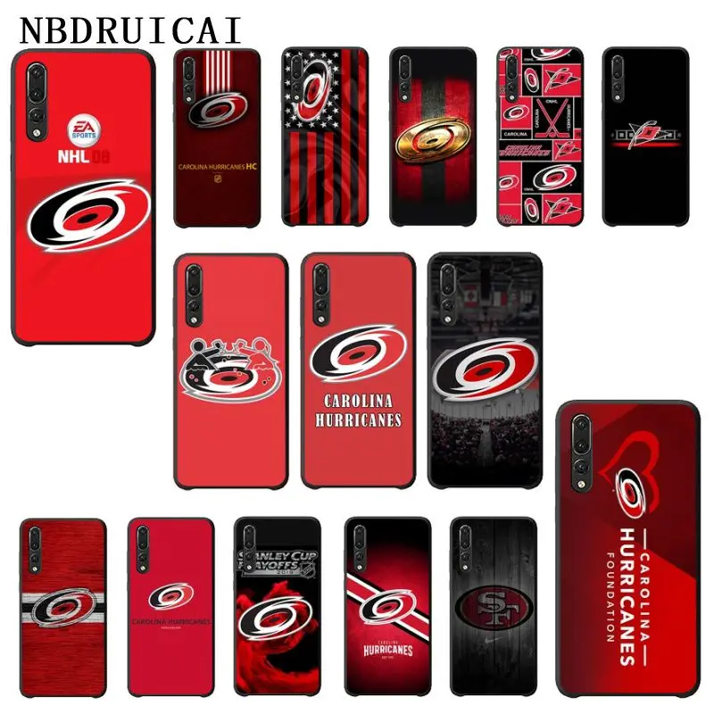

NBDRUICAI Carolina Hurricane Teams Silicone Phone Case for Huawei P9 10 lite P20 pro lite P30 pro lite Psmart mate 20 pro lite