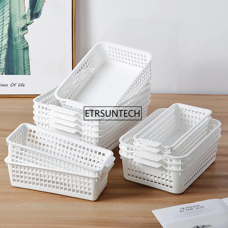50 шт. пластиковое домашнее хранилище корзина Stroage Snack Basket Косметика Ванная комната Кухня разное органайзер для держателя корзины