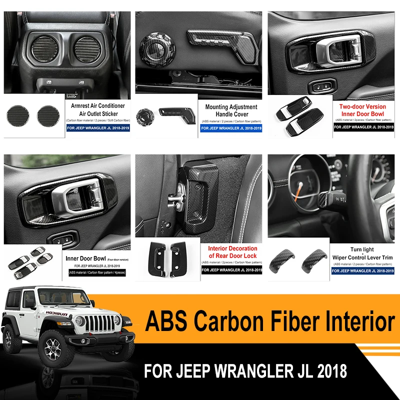 Подходит для Jeep Wrangler JL 2018 аксессуары модификации интерьера автомобиля из