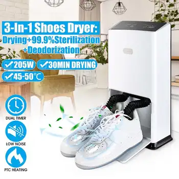 

220V Shoe Dryer UV Shoe Ozone Sterilizer Multi-Function Timing Intelligent Constant Temperature Dryer For Shoes