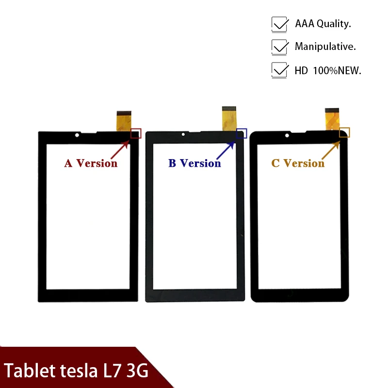 

New Touch Screen Digitizer 7inch Tablet Tesla L7 3G Touch Panel Glass Sensor Replacement