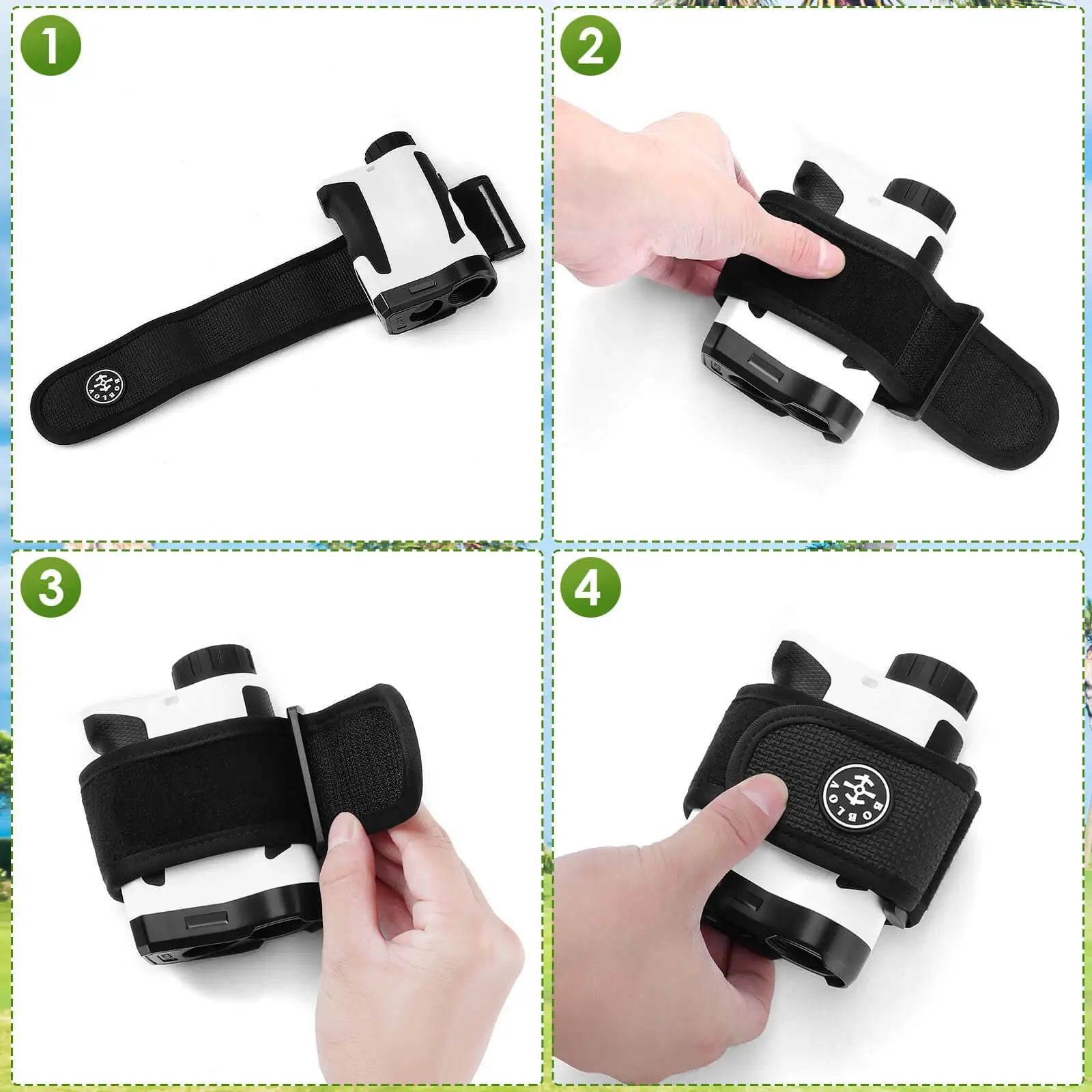 Golf Rangerfinder Magnetic Holder Strap Universal Strong Magnetism Gentle Touch Envelop BOBLOV laser rangefinder,distance meter