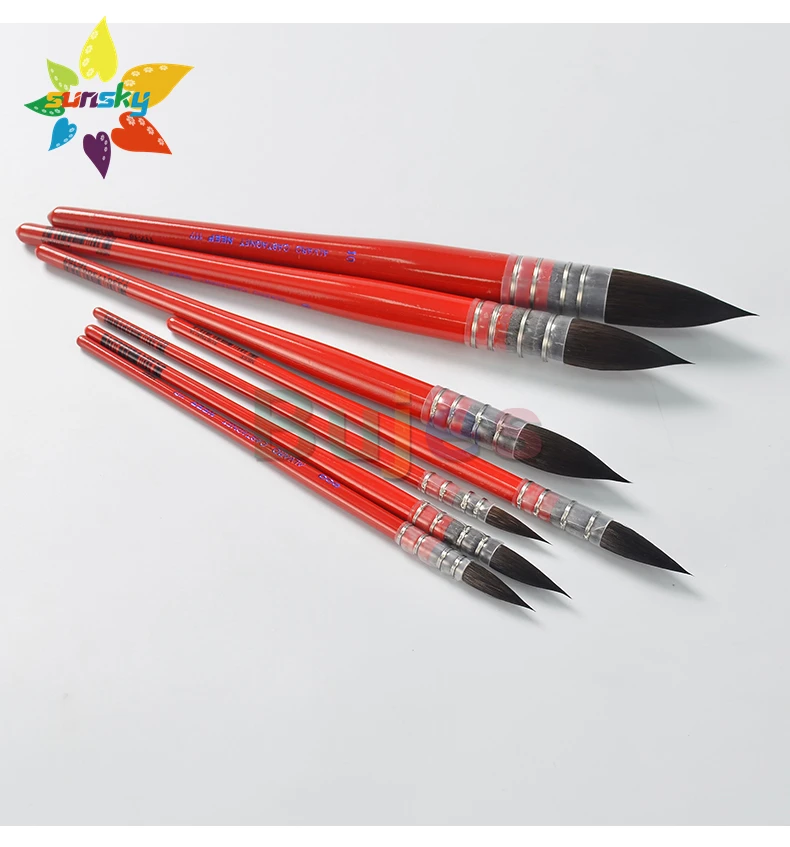 Original Neef Alvaro 117 Squirrel Fur Mop Brush Round Head Watercolor