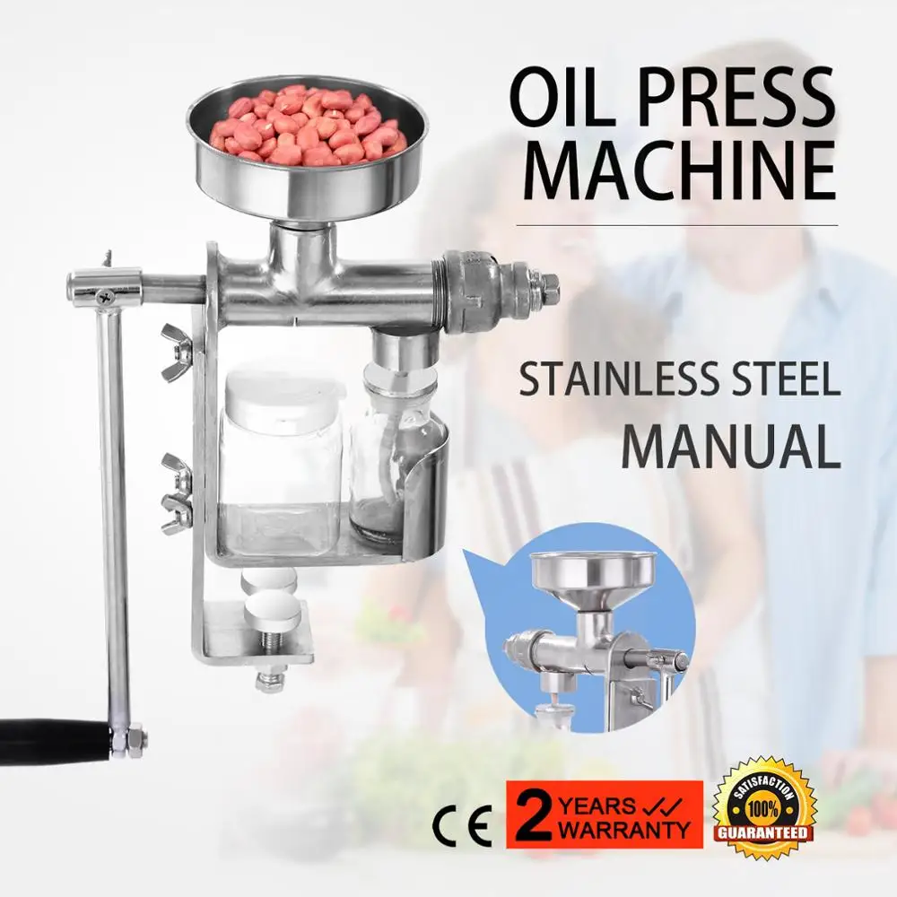 

Stainless steel Household Hand Press Manual Oil Machine Oil Expeller Extractor